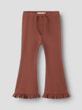 Lil’ Atelier Thoro Har bootcut bukse – Mahogany