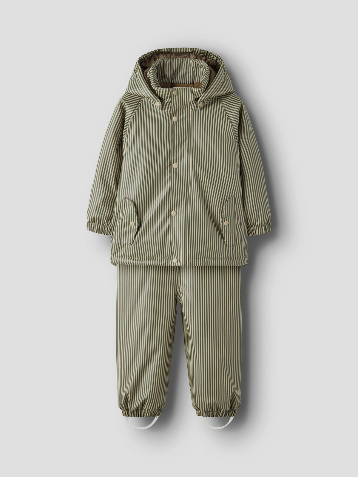 Lil’ Atelier Ladry10 vattert regnsett med striper – Twill · STRIPES