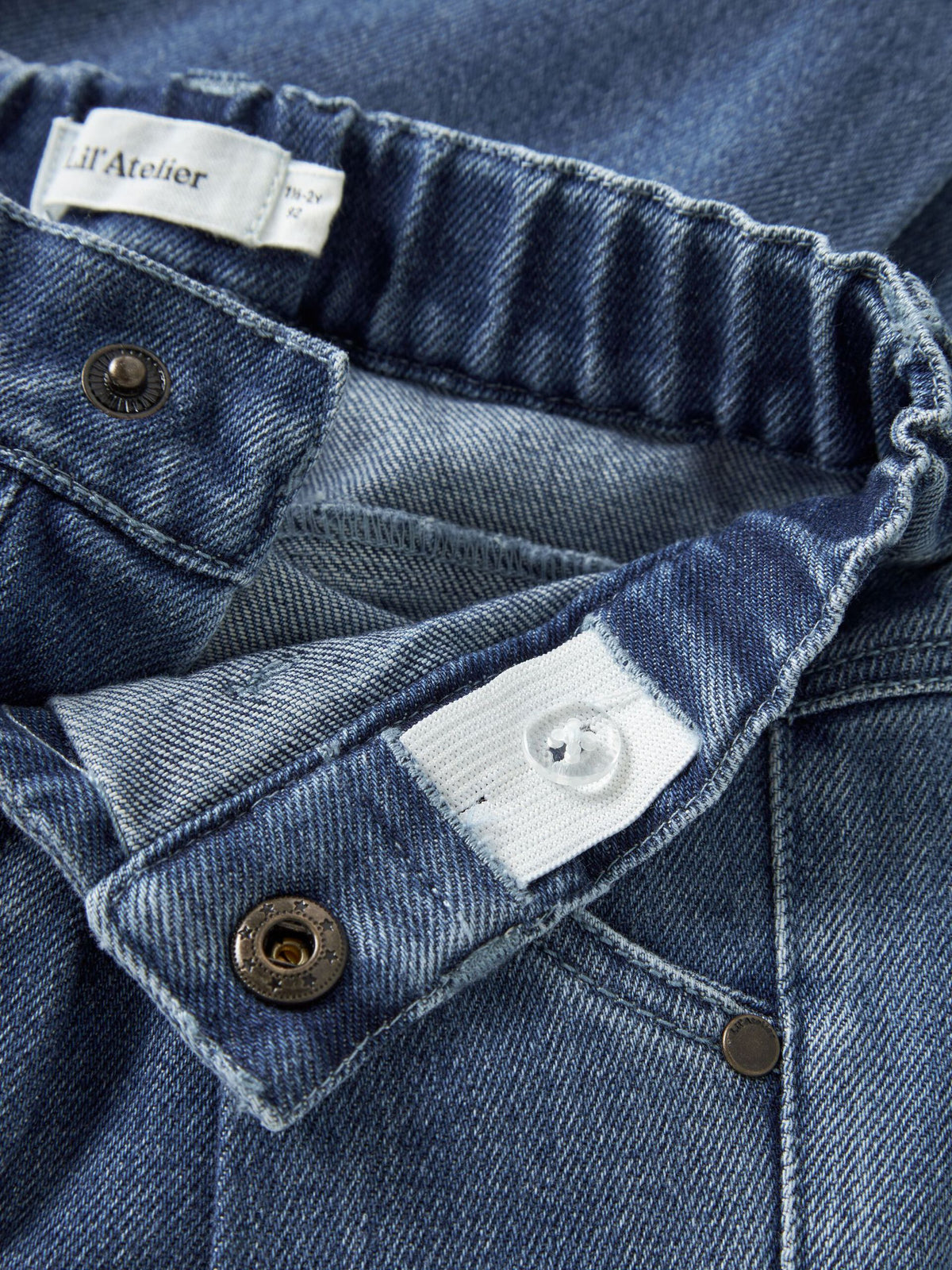 Lil’ Atelier Nobello baggy jeans – Dark Blue Denim