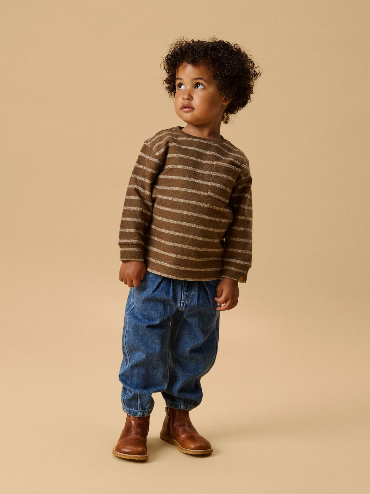 Lil’ Atelier Nobello baggy jeans – Dark Blue Denim