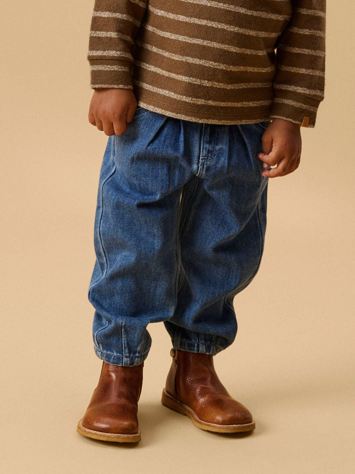 Lil’ Atelier Nobello baggy jeans – Dark Blue Denim