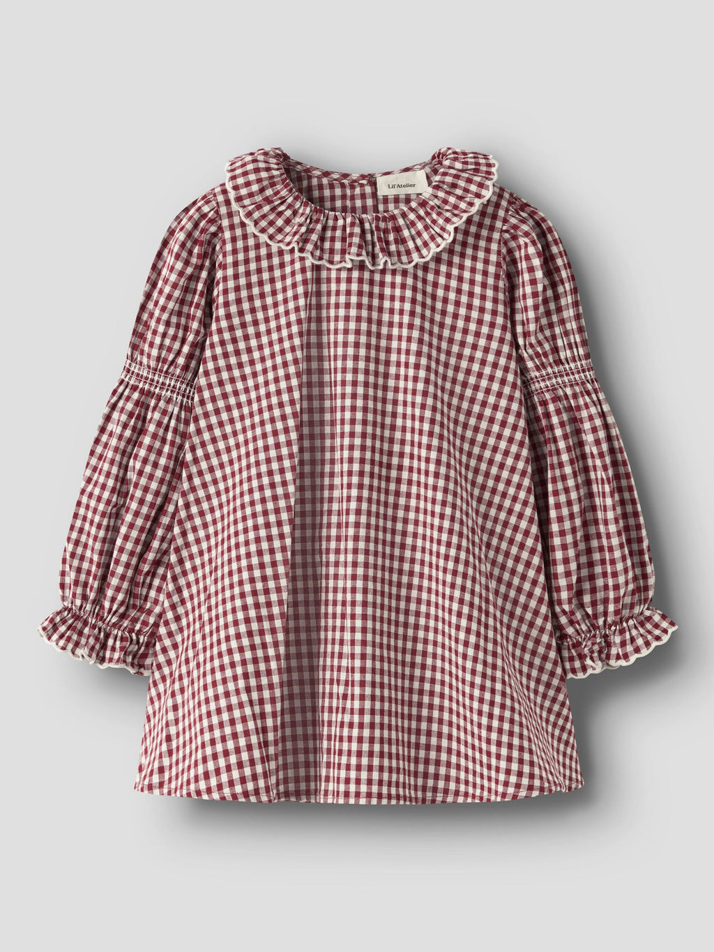 Lil’ Atelier Roanne langermet kjole – Biking Red