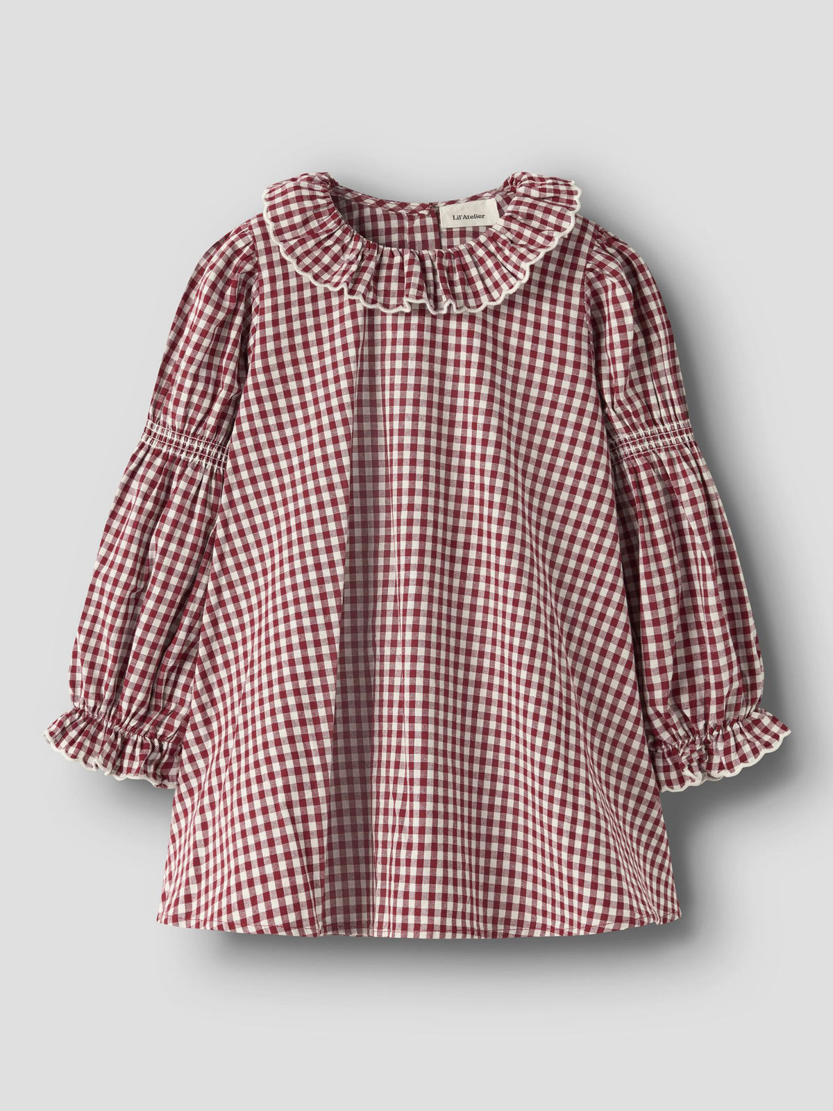 Lil’ Atelier Roanne langermet kjole – Biking Red