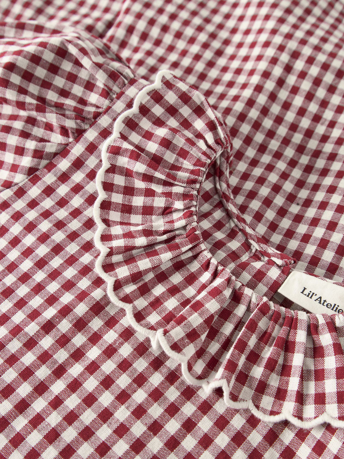 Lil’ Atelier Roanne langermet kjole – Biking Red