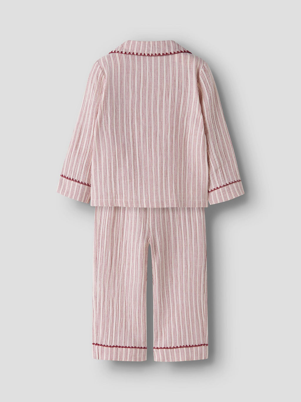 Lil’ Atelier Sage Nun pysjamassett – Turtledove · Biking Red