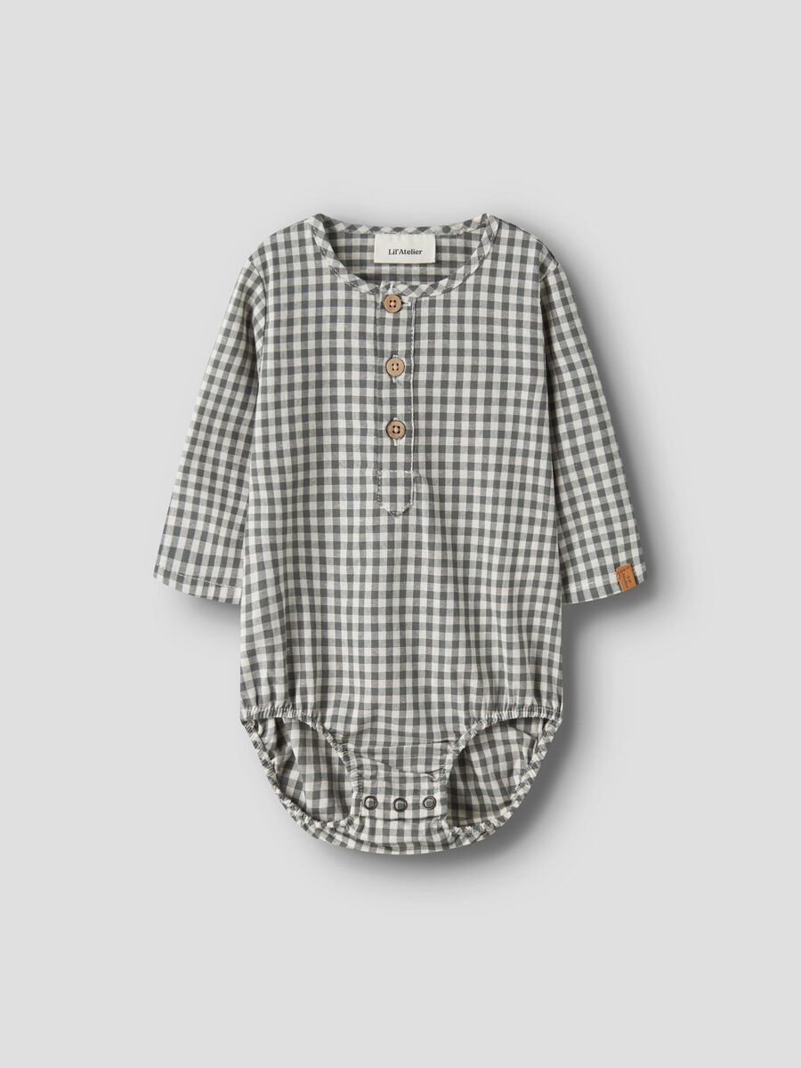 Lil' Atelier Roanne skjortebody i Mulled Basil, modell 13262251