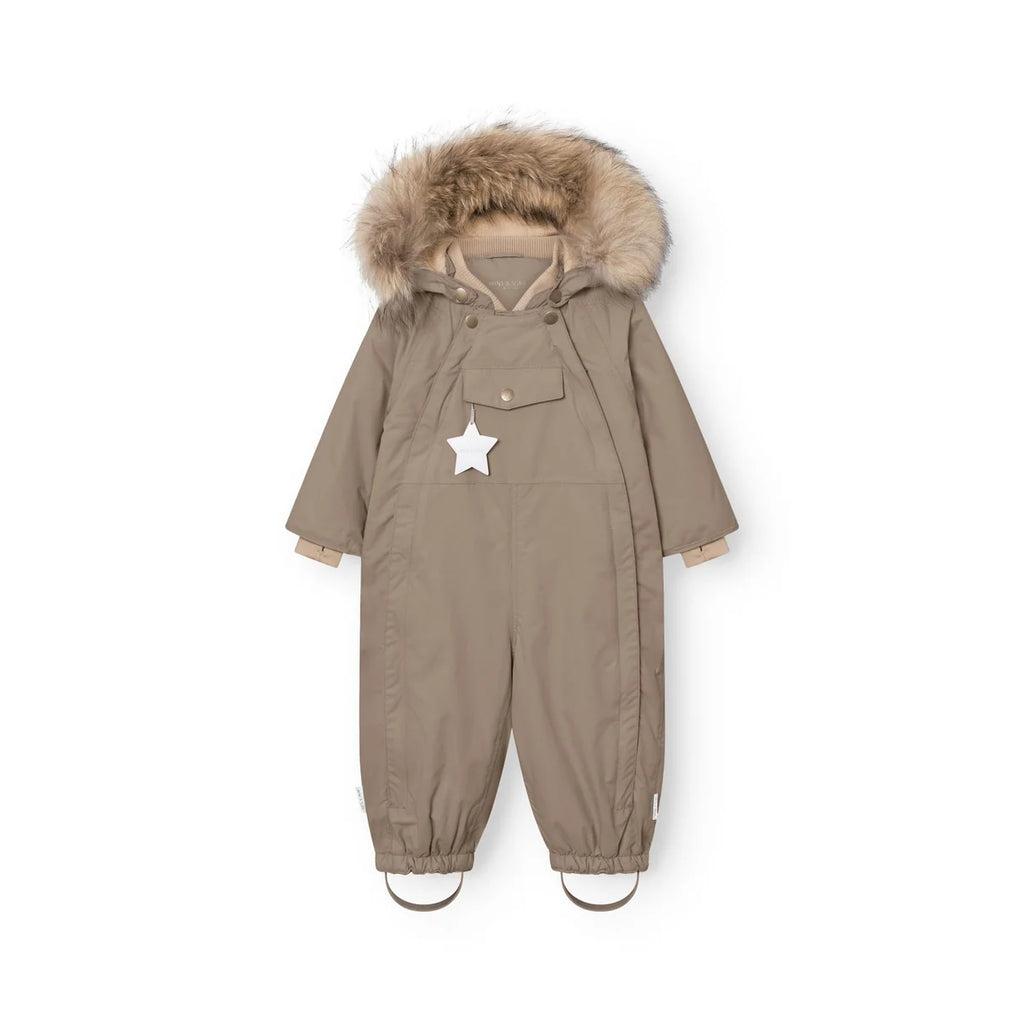 Mini A Ture MATWISTI fleecefôret vinterdress – Grey Brown