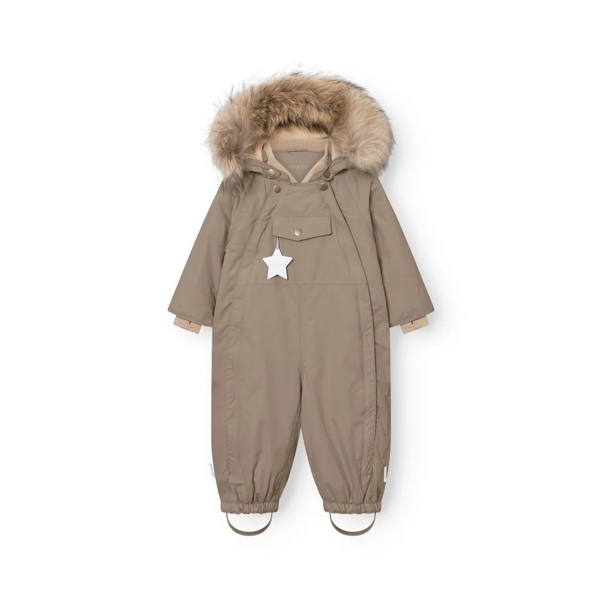 Mini A Ture MATWISTI fleecefôret vinterdress – Grey Brown
