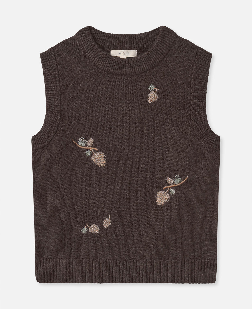 Fliink Benna Pinecone Vest – Coffee Bean – bilde 1