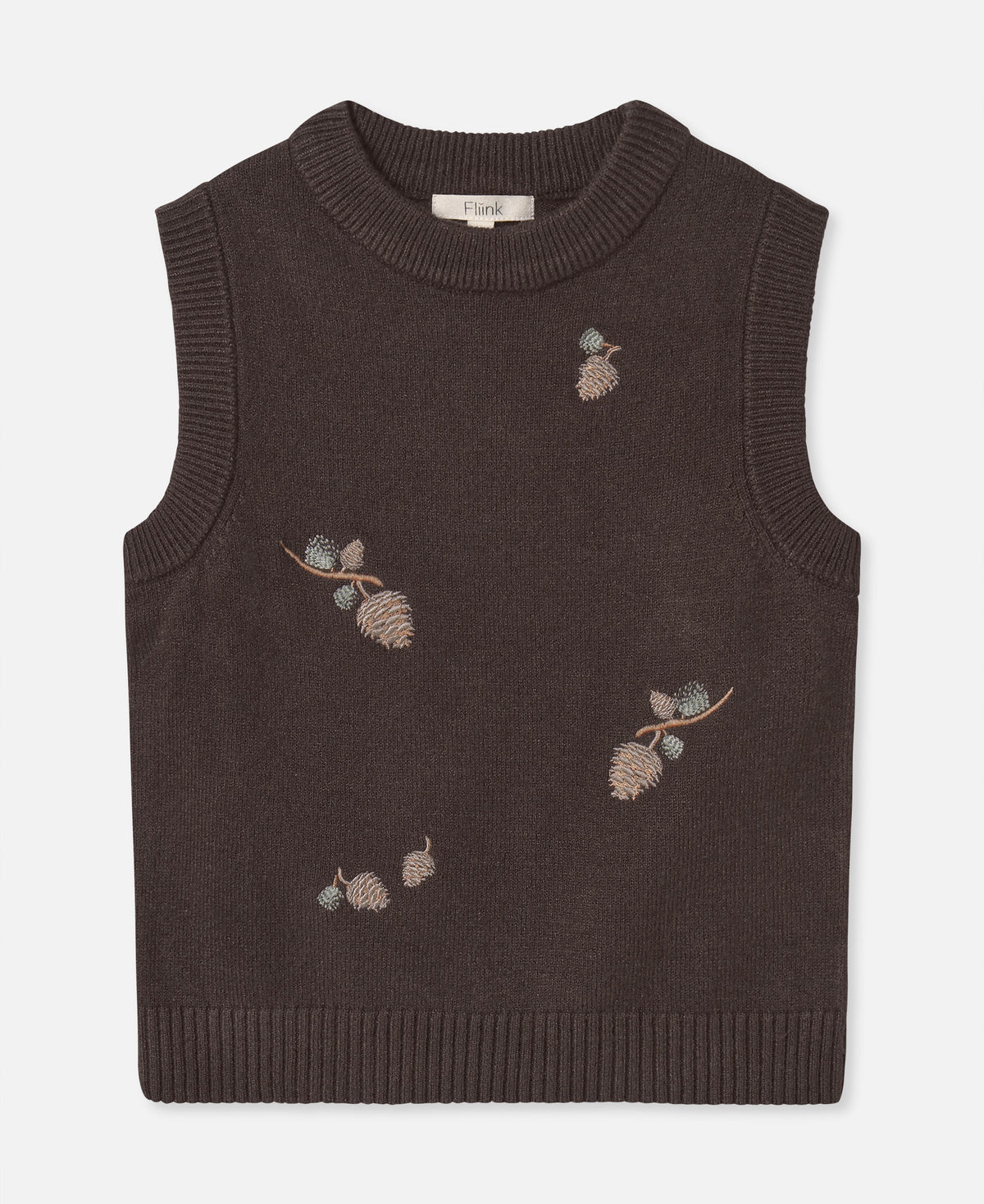 Fliink Benna Pinecone Vest – Coffee Bean – bilde 1