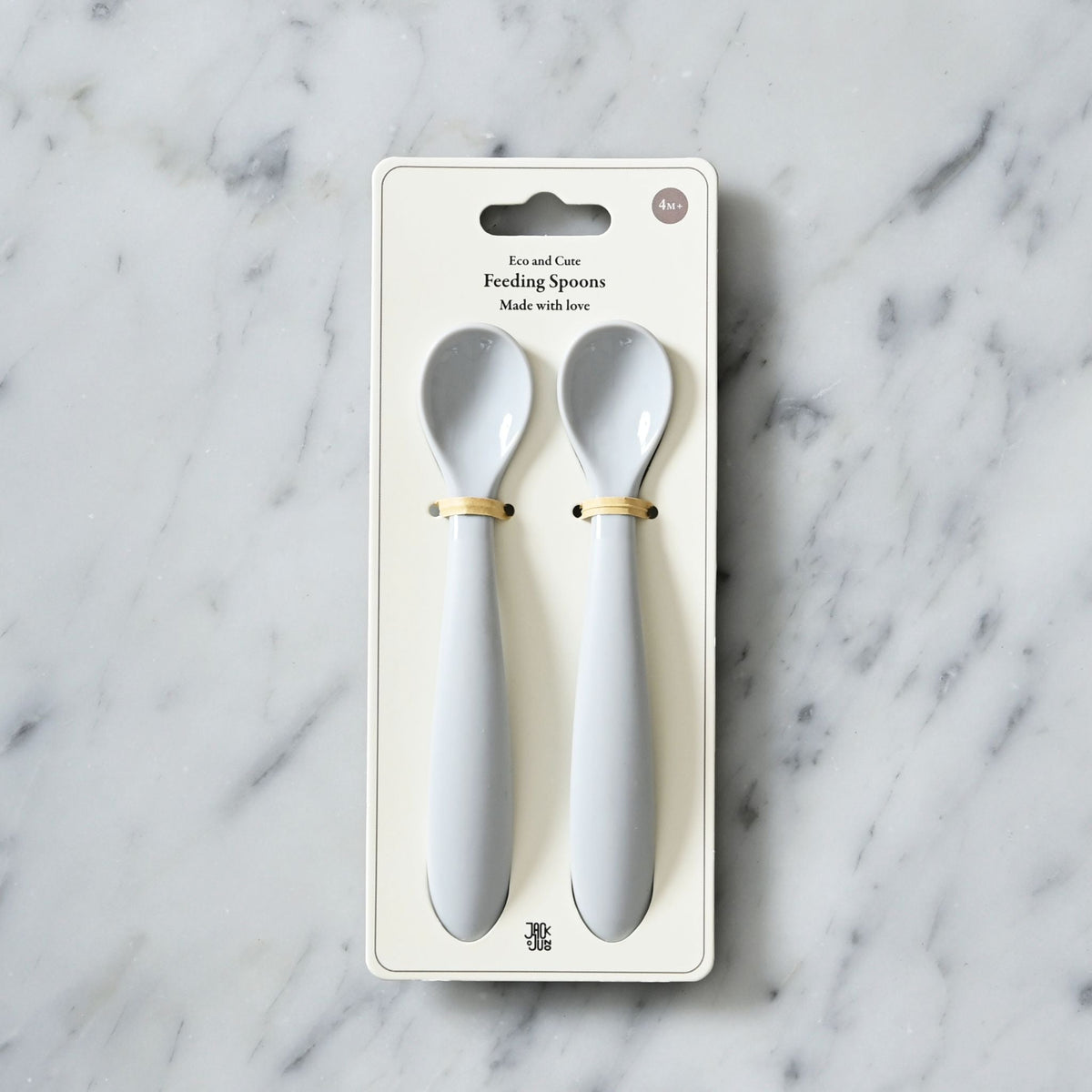Jack o Juno Feeding Spoons (2-pack) – Glacier Grey