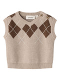 Lil’ Atelier Ronan babyvest White Pepper, originalt produktfoto