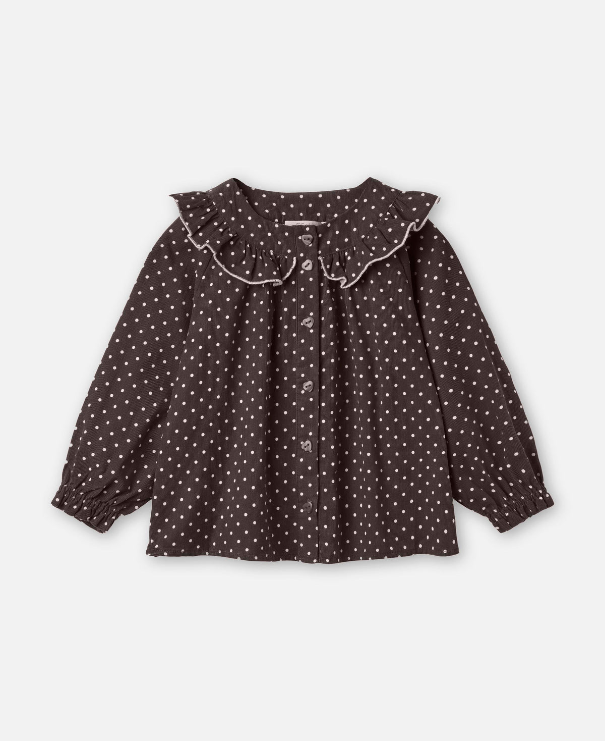 Fliink Dolly Dot Blouse – Coffee Bean Dot