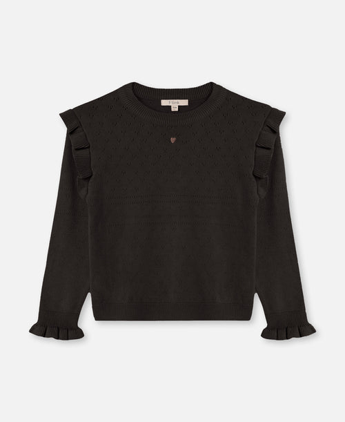Fliink Fame O-Neck Blouse – Coffee Bean