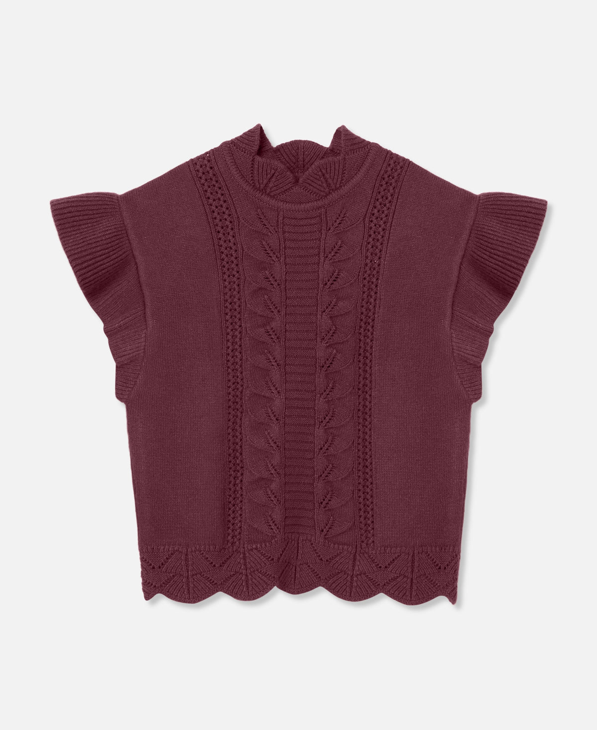 Fliink Alilly Wide Vest – Burgendy