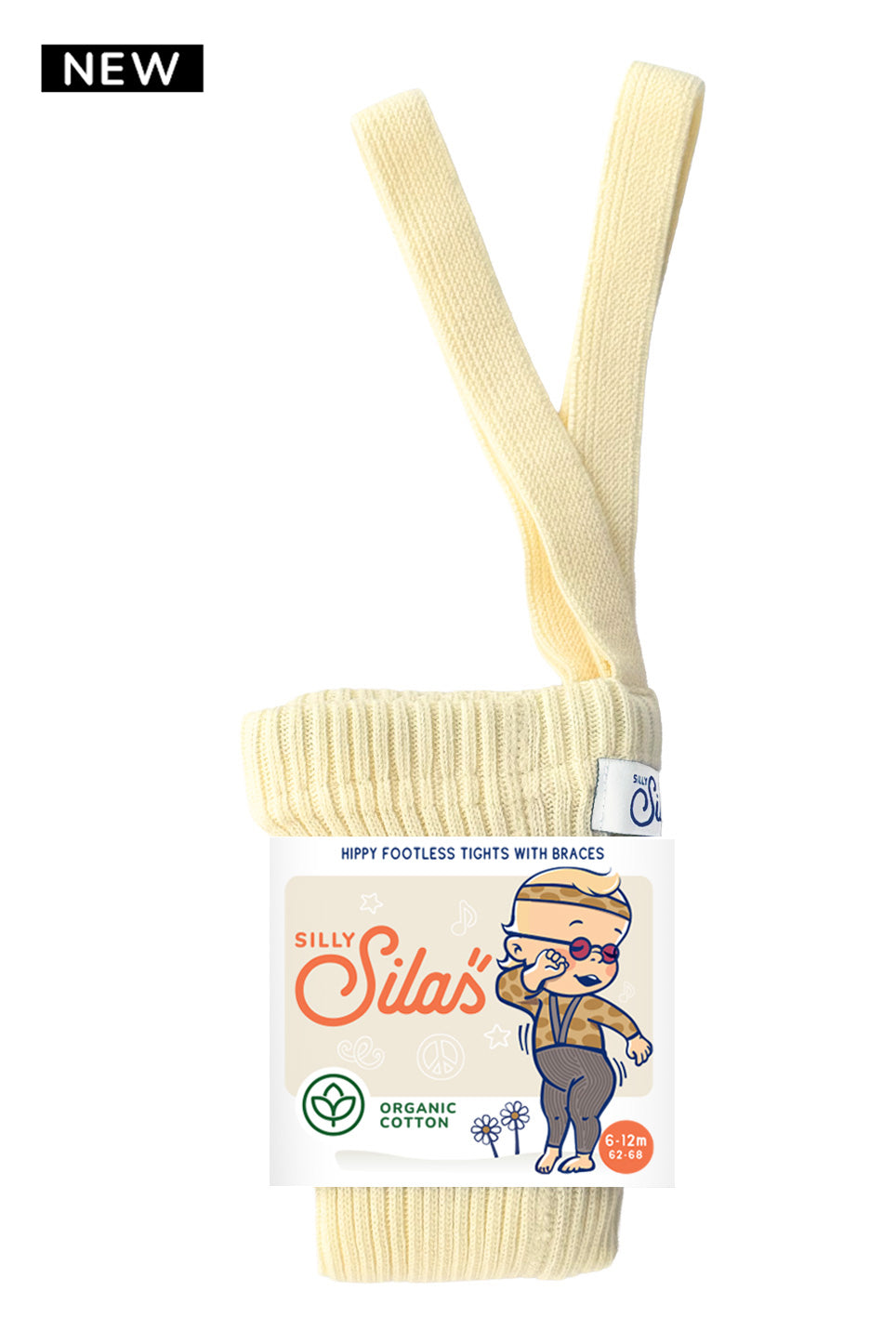 Silly Silas Hippy strømpebukse uten fot – Lemon Icing